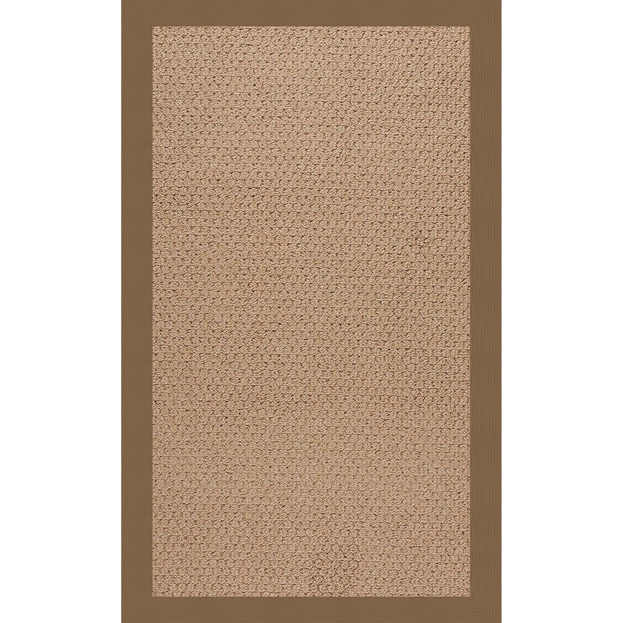 Creative Concepts-Raffia Canvas Cocoa Indoor/Outdoor Bordere Rectangle image