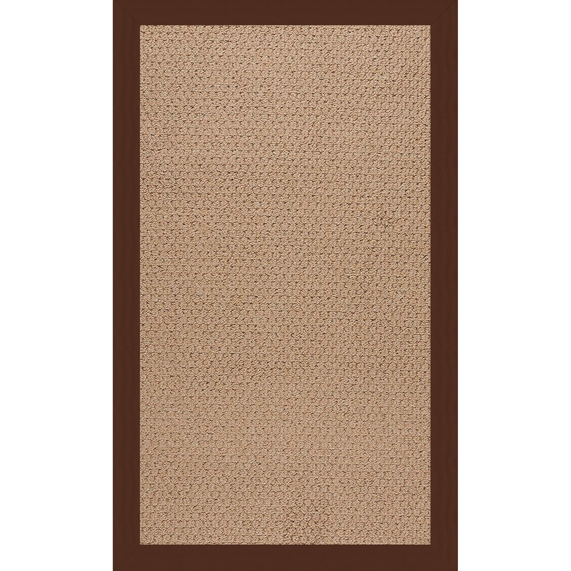 Creative Concepts-Raffia Canvas Bay Brown Indoor/Outdoor Bordere Rectangle image