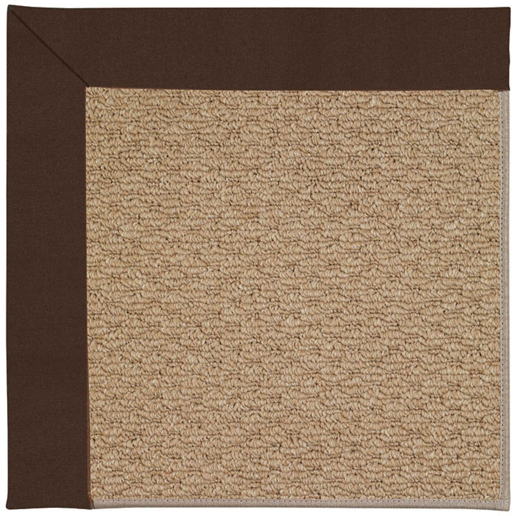 Creative Concepts-Raffia Canvas Bay Brown Indoor/Outdoor Bordere Rectangle image