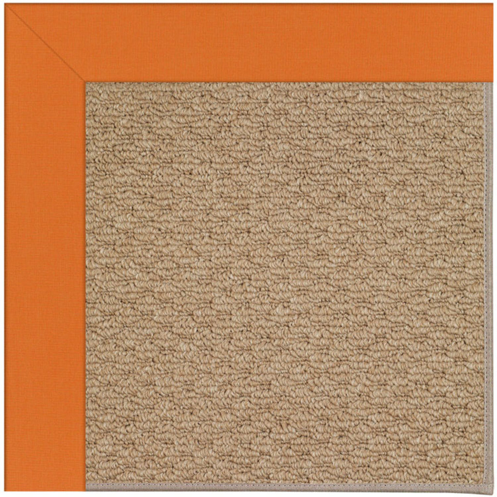 Creative Concepts-Raffia Canvas Tangerine Indoor/Outdoor Bordere Octagon image