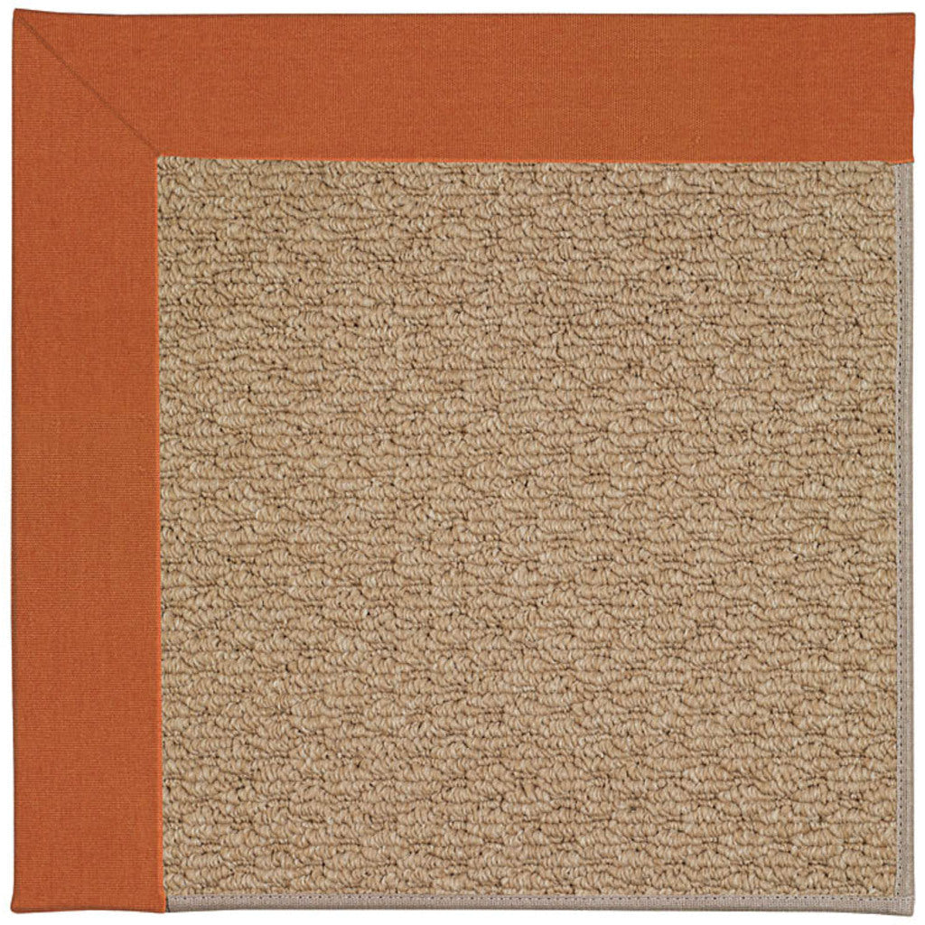 Creative Concepts-Raffia Canvas Rust Indoor/Outdoor Bordere Rectangle image