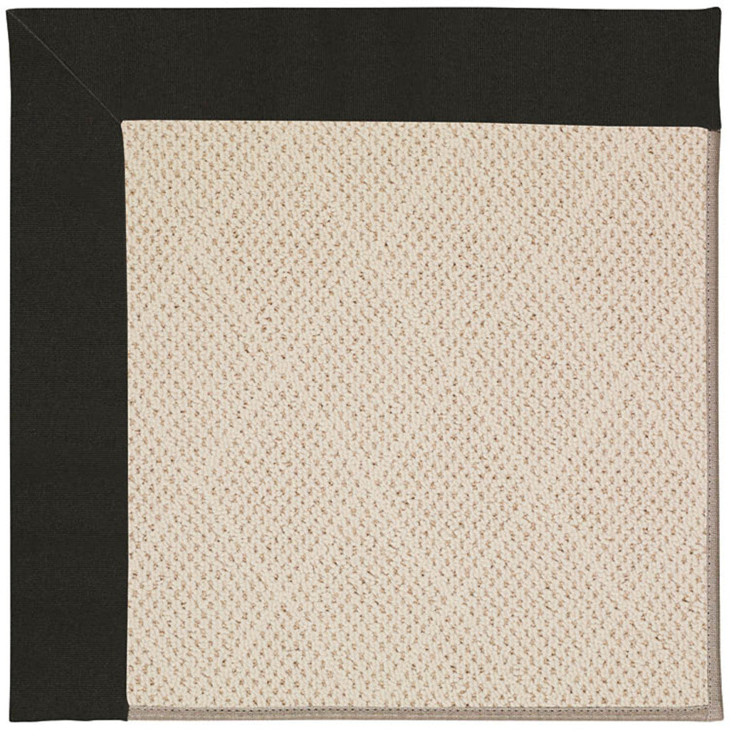 Creative Concepts-White Wicker Canvas Black Indoor/Outdoor Bordere Rectangle image