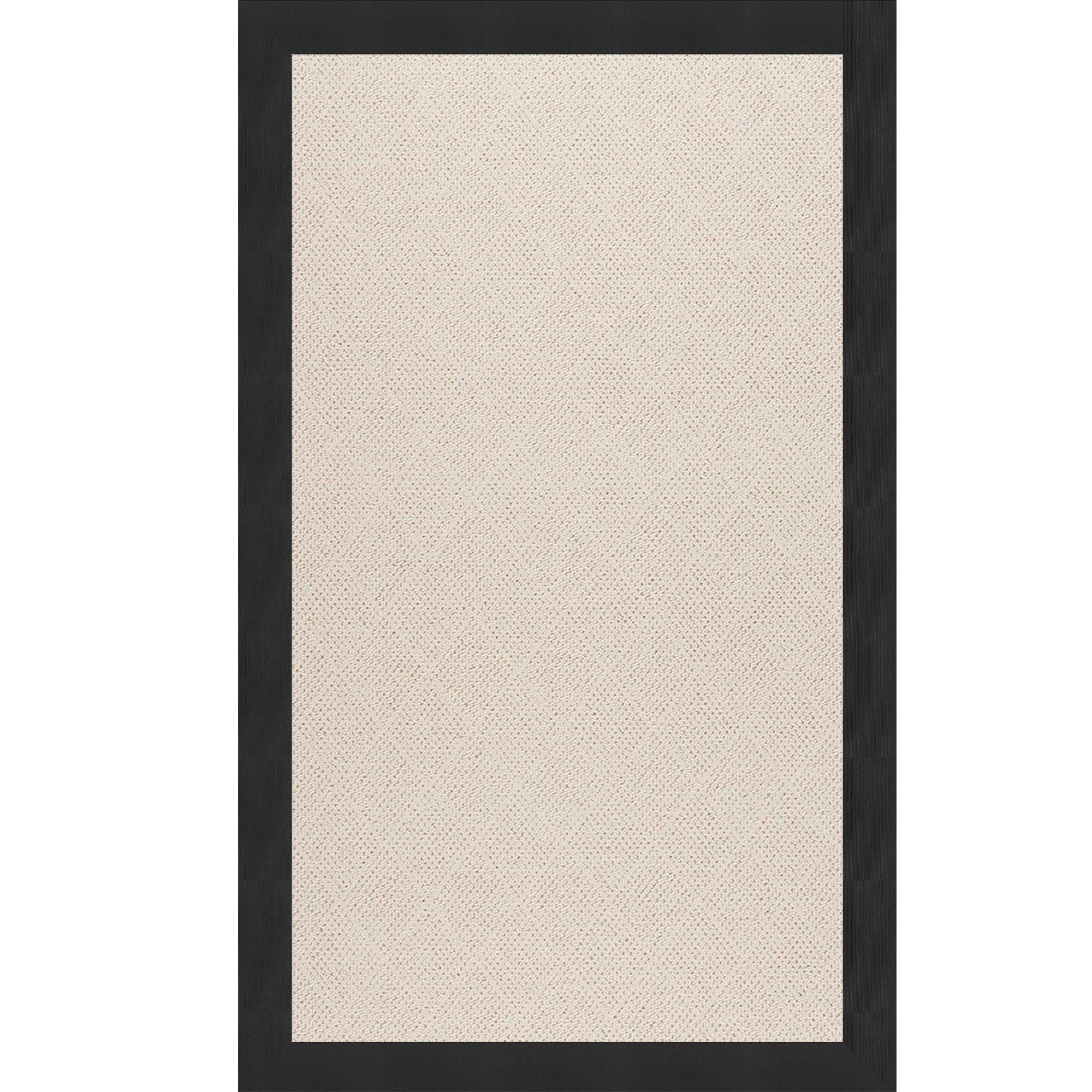 Creative Concepts-White Wicker Canvas Black Indoor/Outdoor Bordere Rectangle image