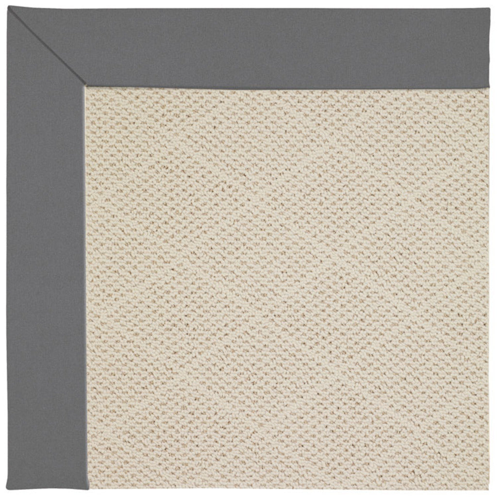 Creative Concepts-White Wicker Canvas Charcoal Indoor/Outdoor Bordere Octagon image