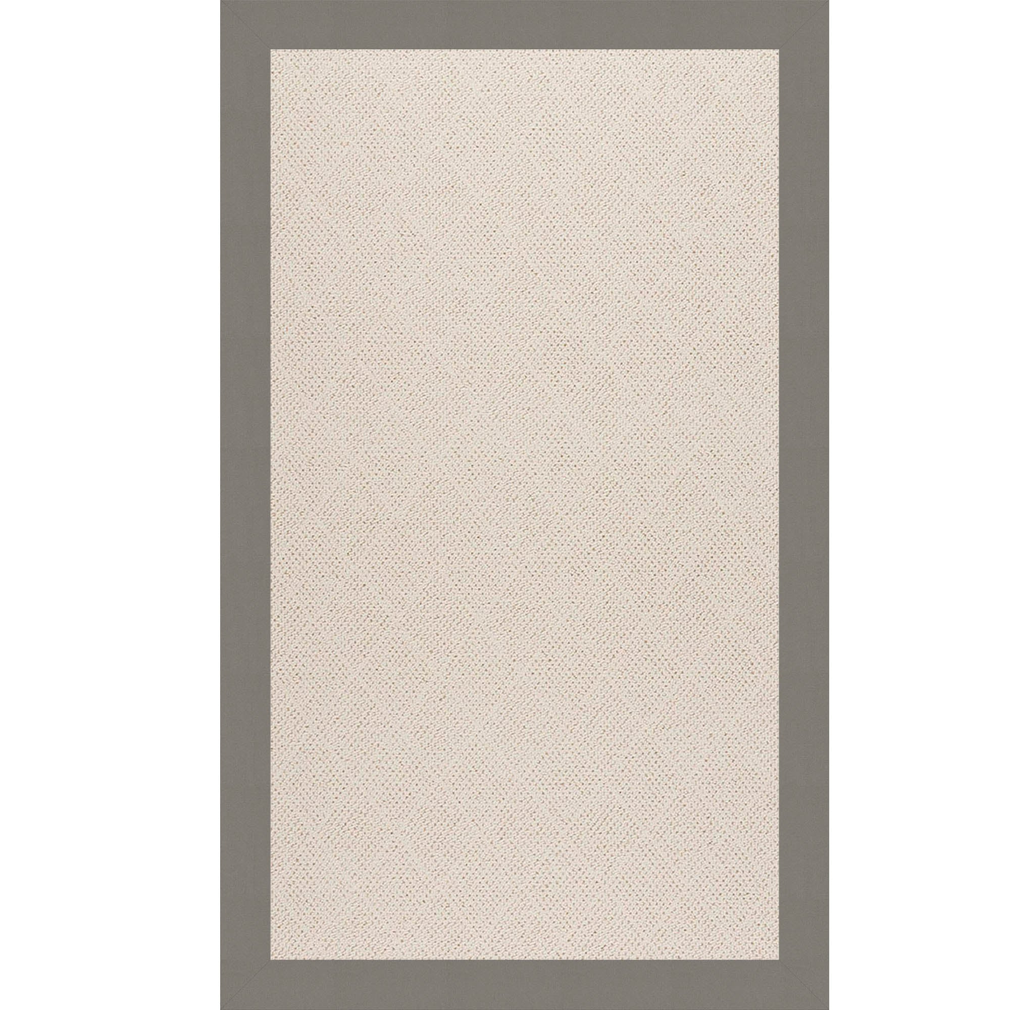 Creative Concepts-White Wicker Canvas Charcoal Indoor/Outdoor Bordere Rectangle image