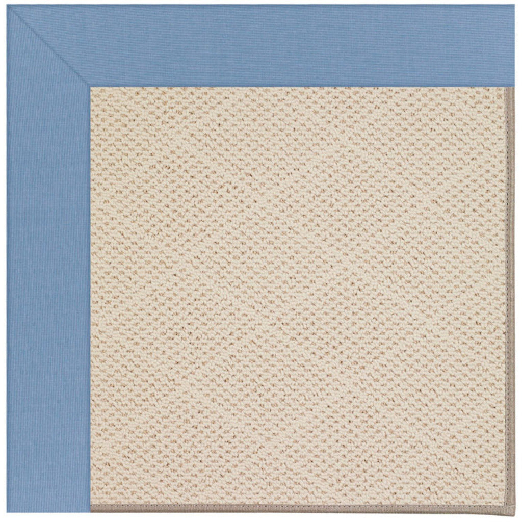 Creative Concepts-White Wicker Canvas Air Blue Indoor/Outdoor Bordere Octagon image