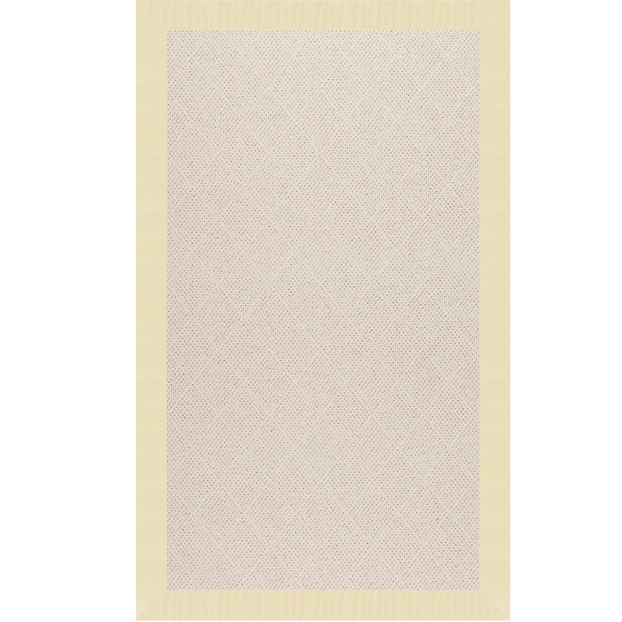 Creative Concepts-White Wicker Canvas Sand Indoor/Outdoor Bordere Rectangle image