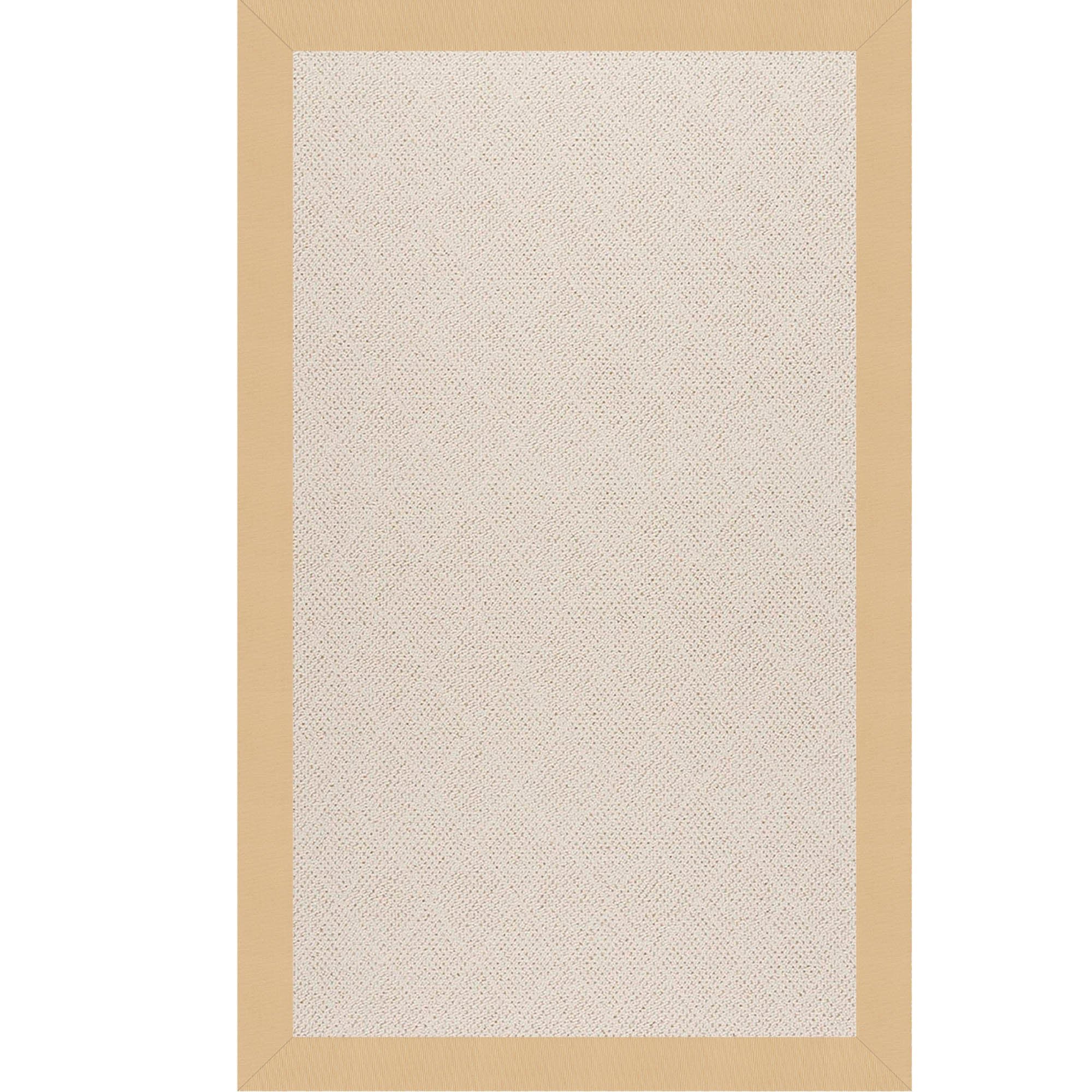 Creative Concepts-White Wicker Canvas Antique Beige Indoor/Outdoor Bordere Rectangle image