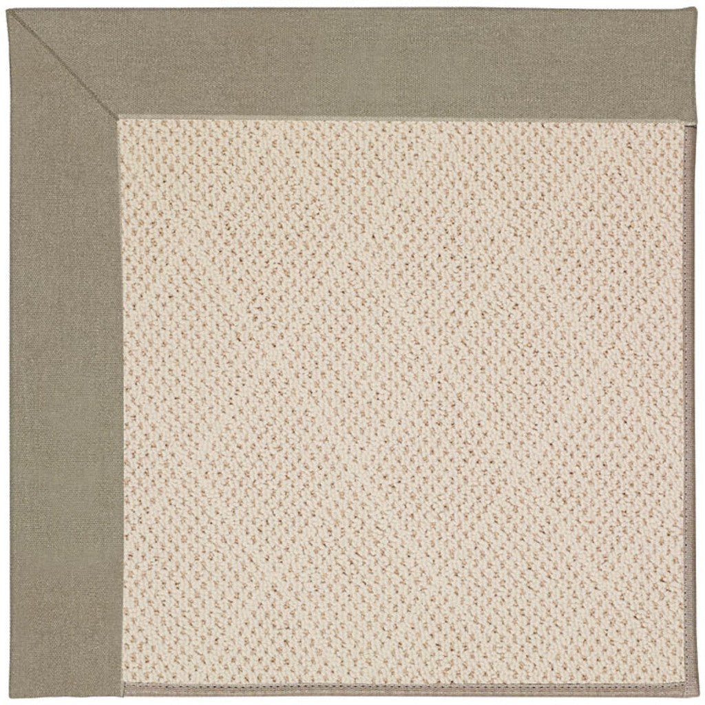 Creative Concepts-White Wicker Canvas Taupe Indoor/Outdoor Bordere Octagon image