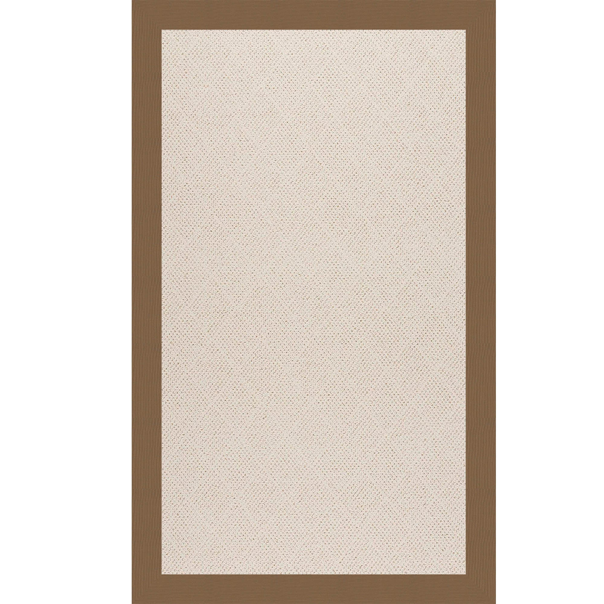 Creative Concepts-White Wicker Canvas Cocoa Indoor/Outdoor Bordere Rectangle image