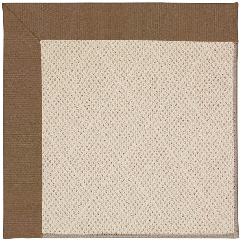 Creative Concepts-White Wicker Canvas Cocoa Indoor/Outdoor Bordere Rectangle image