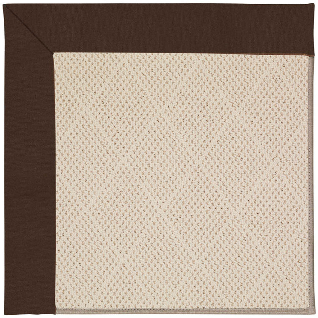 Creative Concepts-White Wicker Canvas Bay Brown Indoor/Outdoor Bordere Octagon image