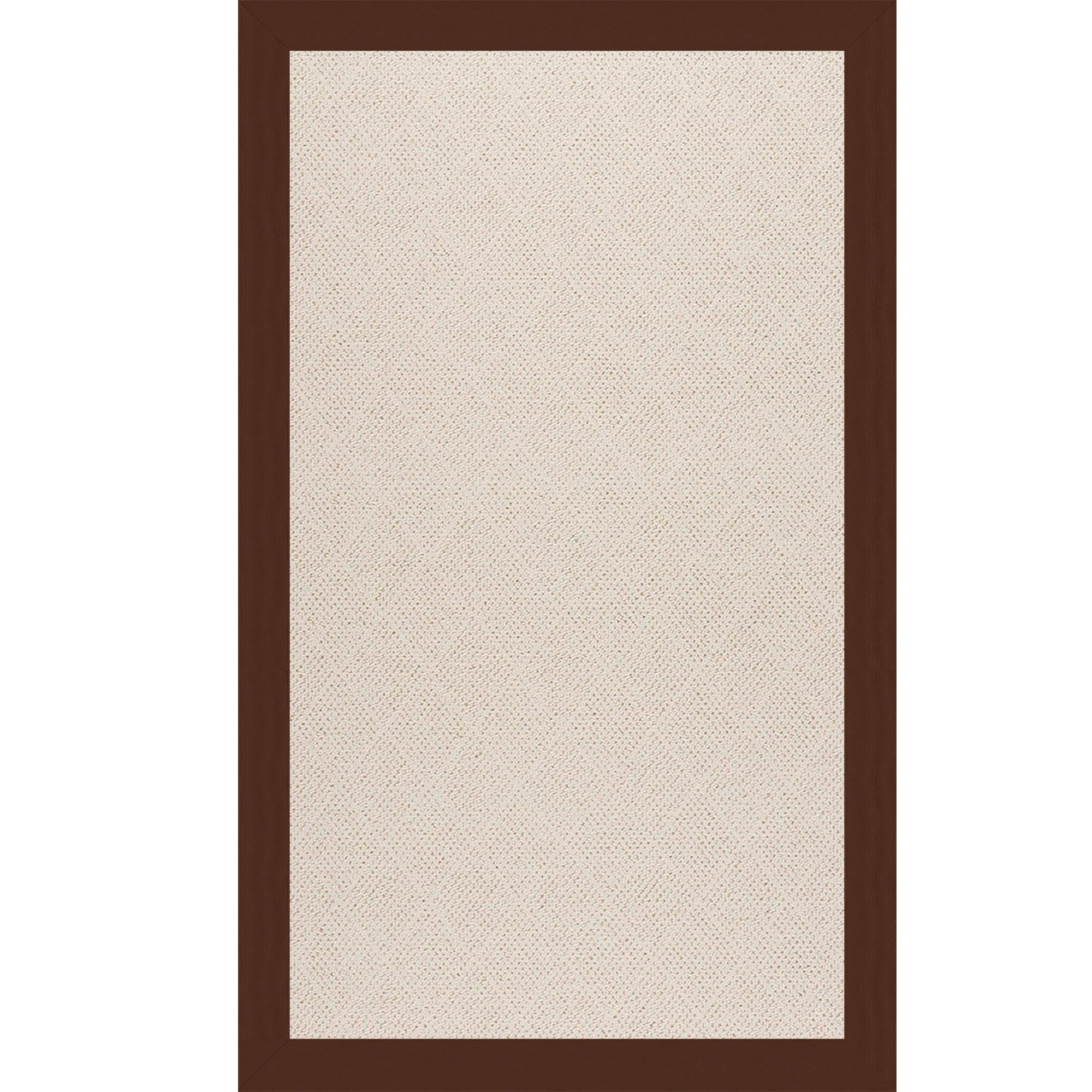 Creative Concepts-White Wicker Canvas Bay Brown Indoor/Outdoor Bordere Rectangle image