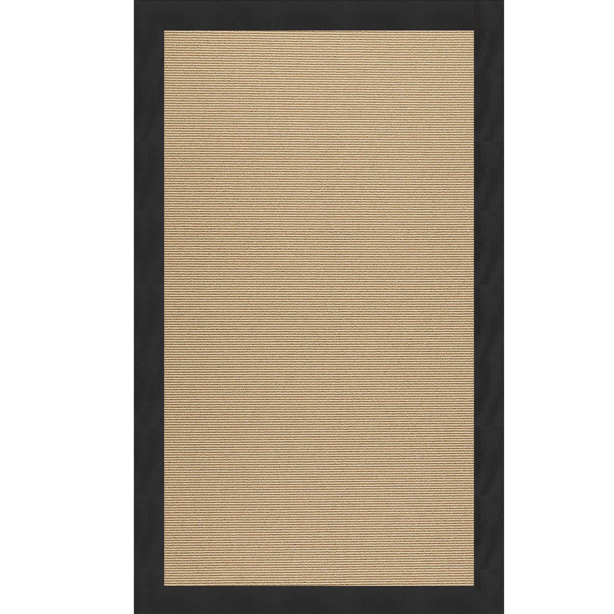 Creative Concepts-Sisal Canvas Black Indoor/Outdoor Bordere Rectangle image