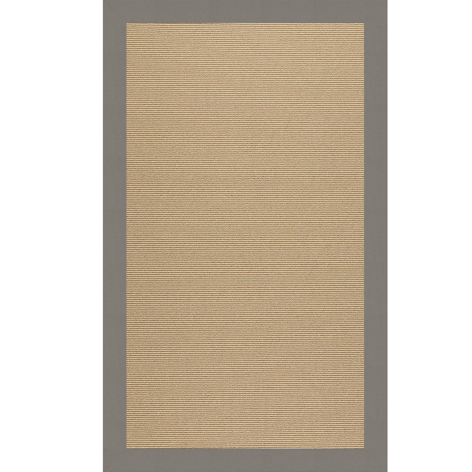 Creative Concepts-Sisal Canvas Charcoal Indoor/Outdoor Bordere Rectangle image