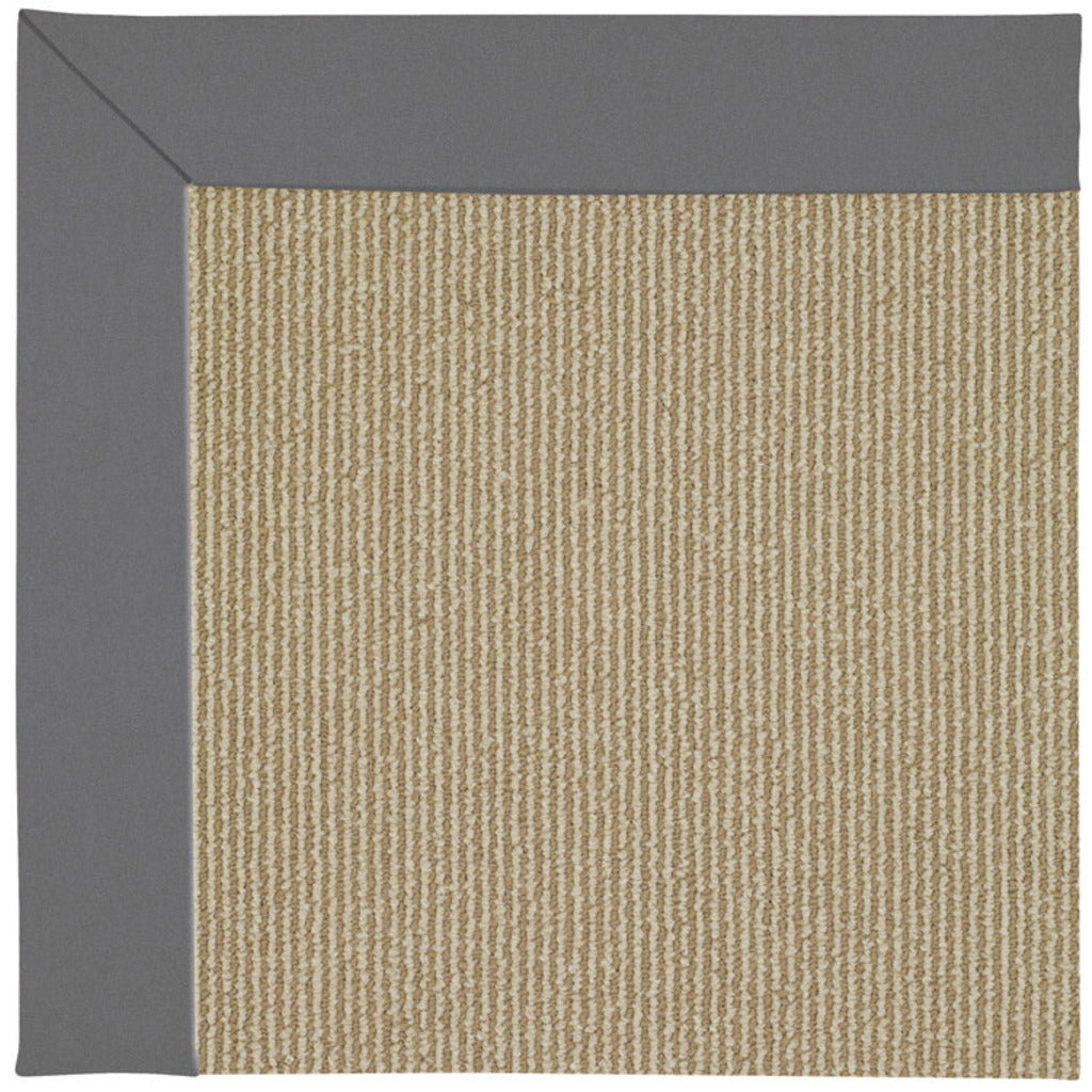 Creative Concepts-Sisal Canvas Charcoal Indoor/Outdoor Bordere Rectangle image