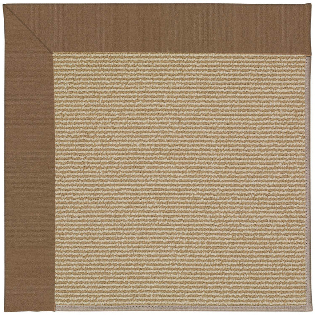 Creative Concepts-Sisal Canvas Cocoa Indoor/Outdoor Bordere Rectangle image