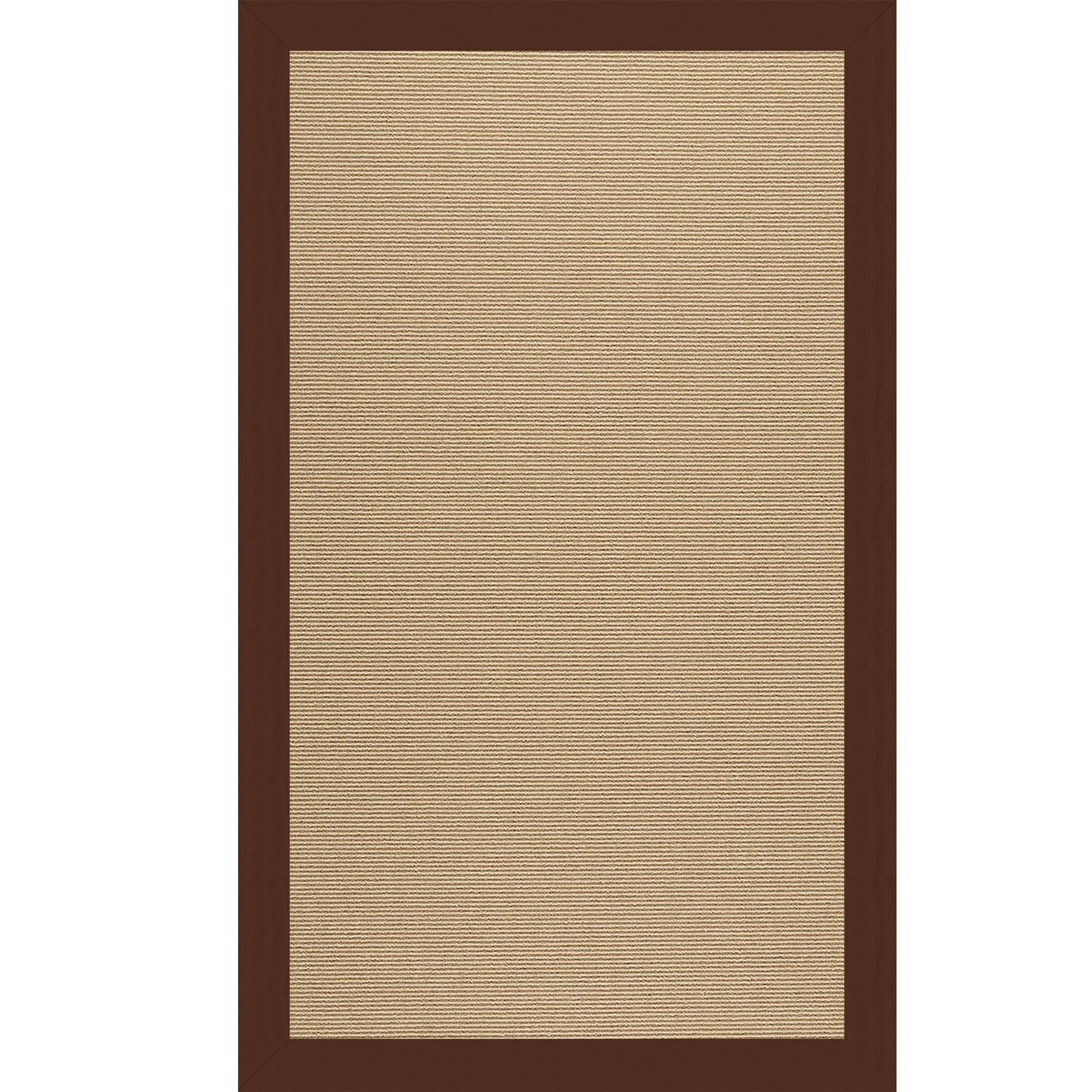 Creative Concepts-Sisal Canvas Bay Brown Indoor/Outdoor Bordere Rectangle image