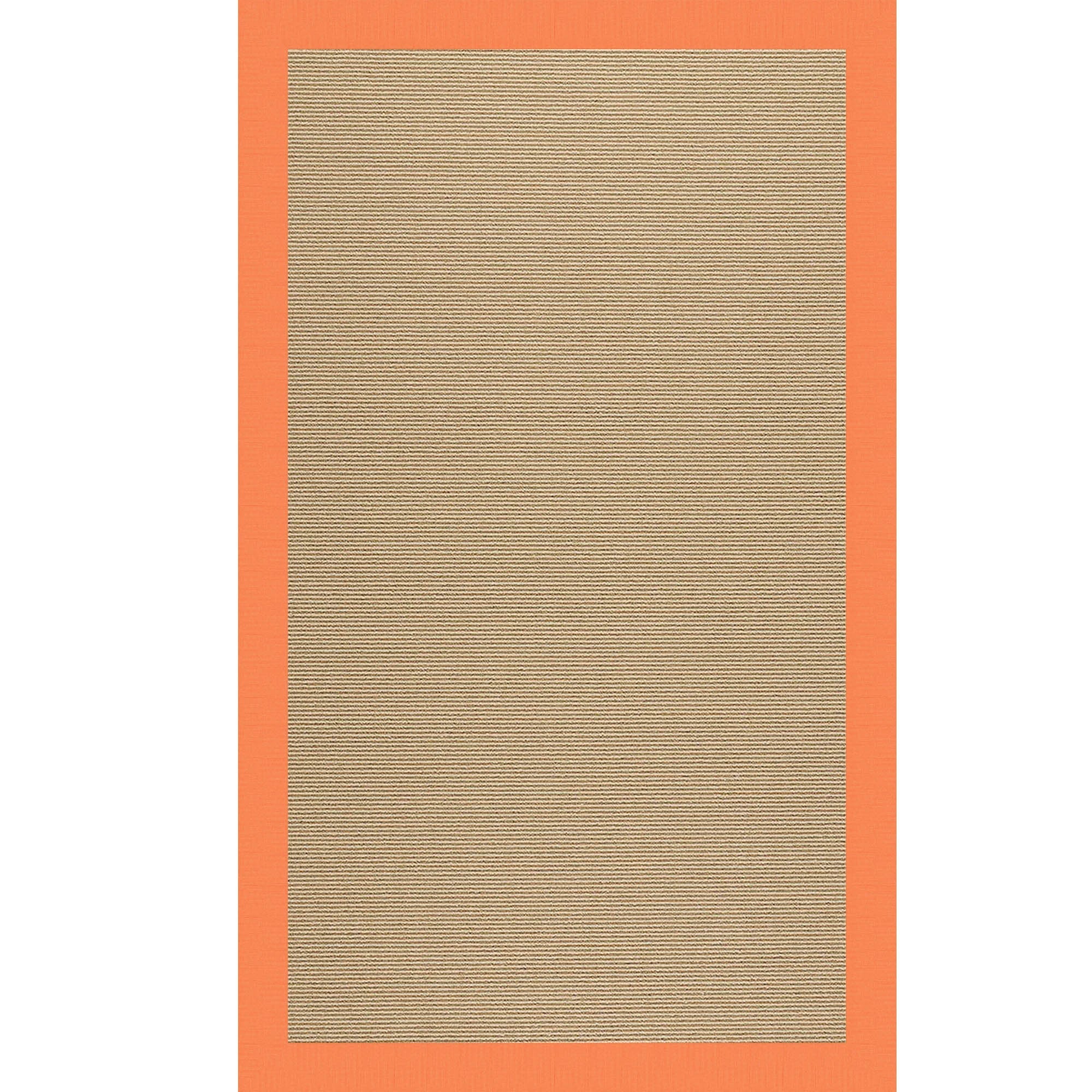 Creative Concepts-Sisal Canvas Tangerine Indoor/Outdoor Bordere Rectangle image