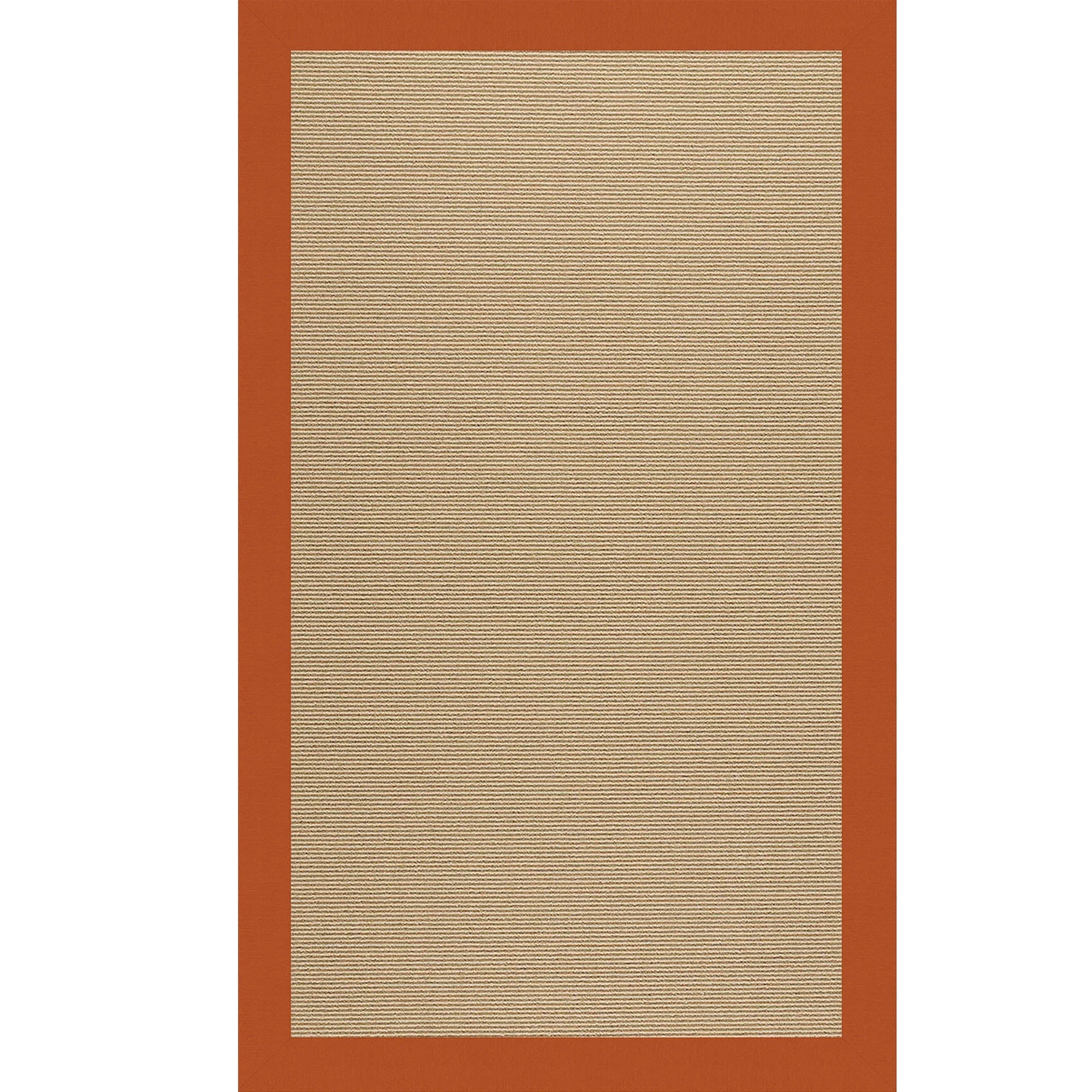 Creative Concepts-Sisal Canvas Rust Indoor/Outdoor Bordere Rectangle image