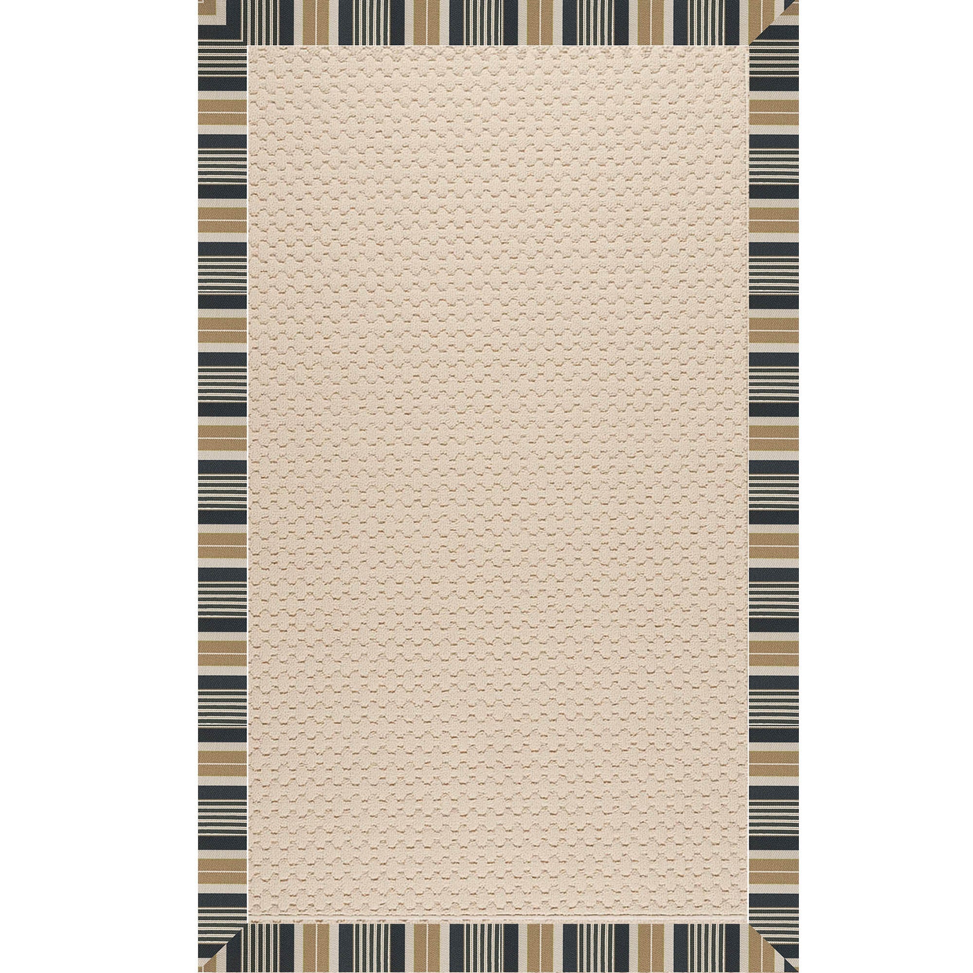 Creative Concepts-Sugar Mtn. Long Hill Ebony Indoor/Outdoor Bordere Rectangle image