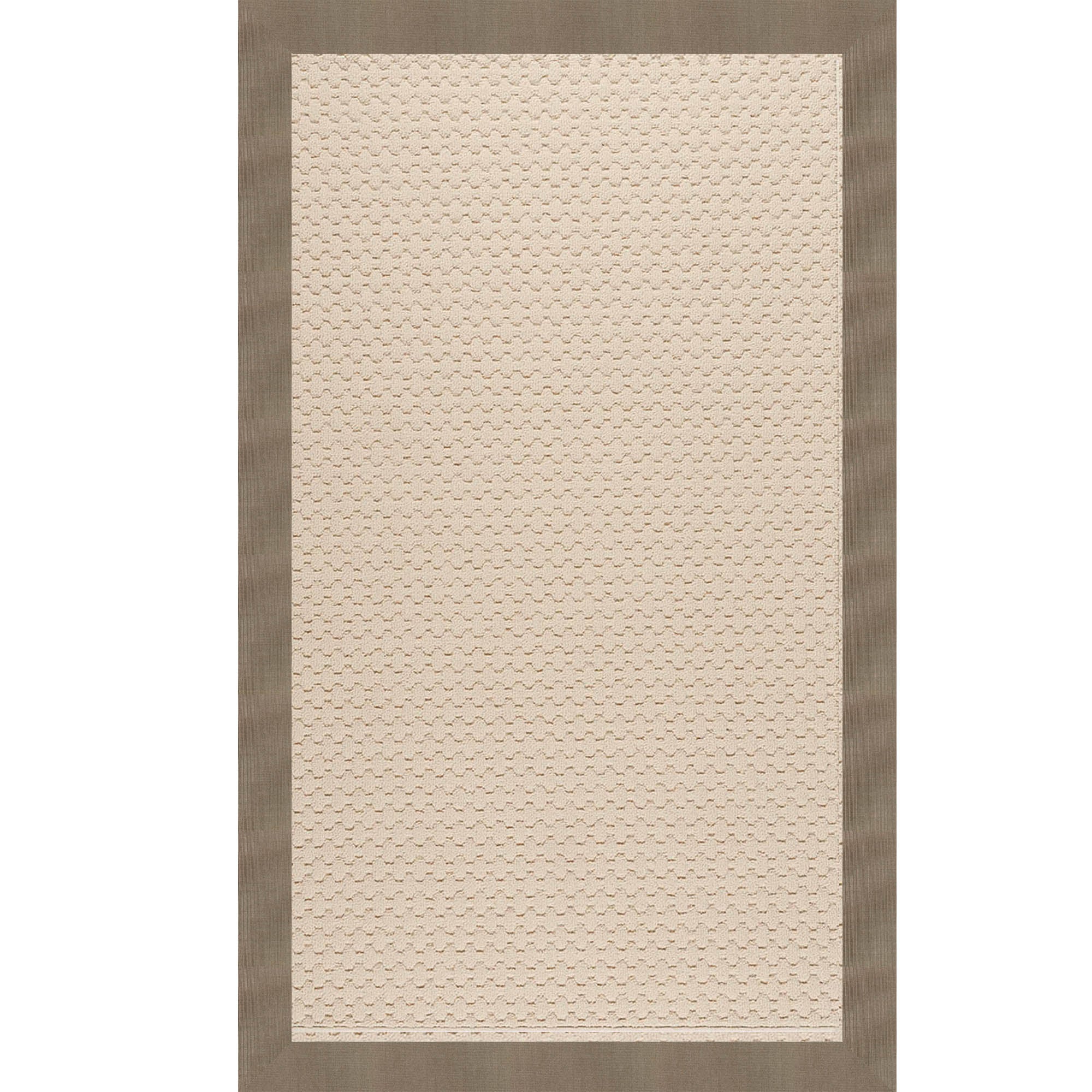 Creative Concepts-Sugar Mtn. Canvas Taupe Indoor/Outdoor Bordere Rectangle image