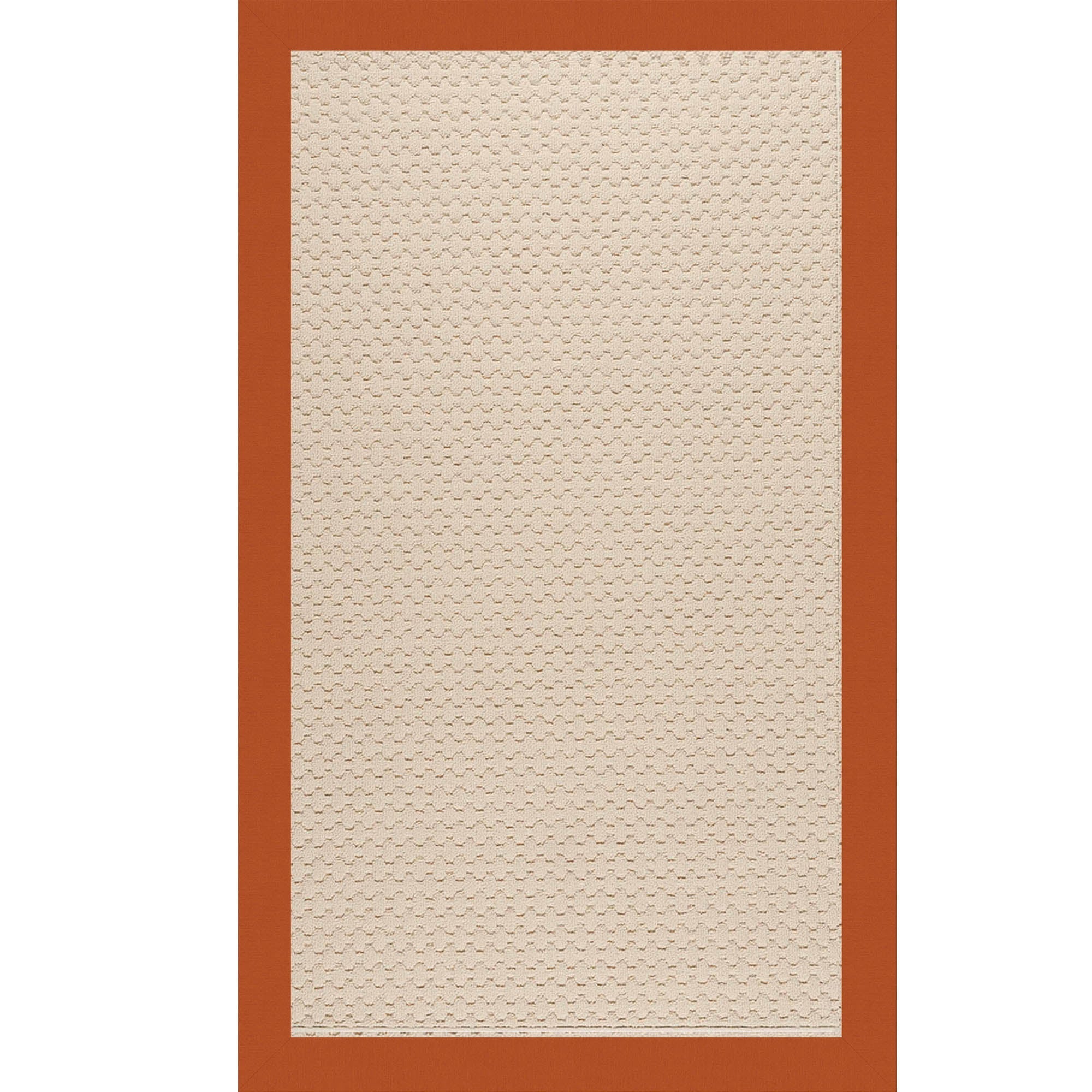 Creative Concepts-Sugar Mtn. Canvas Rust Indoor/Outdoor Bordere Rectangle image