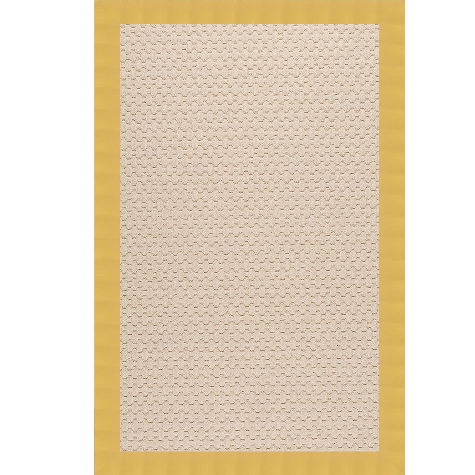 Creative Concepts-Beach Sisal Canvas Canary Indoor/Outdoor Bordere Rectangle image