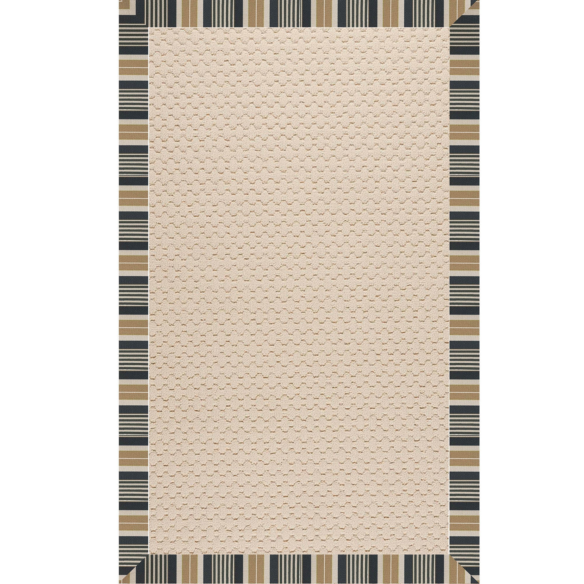 Creative Concepts-Beach Sisal Long Hill Ebony Indoor/Outdoor Bordere Rectangle image