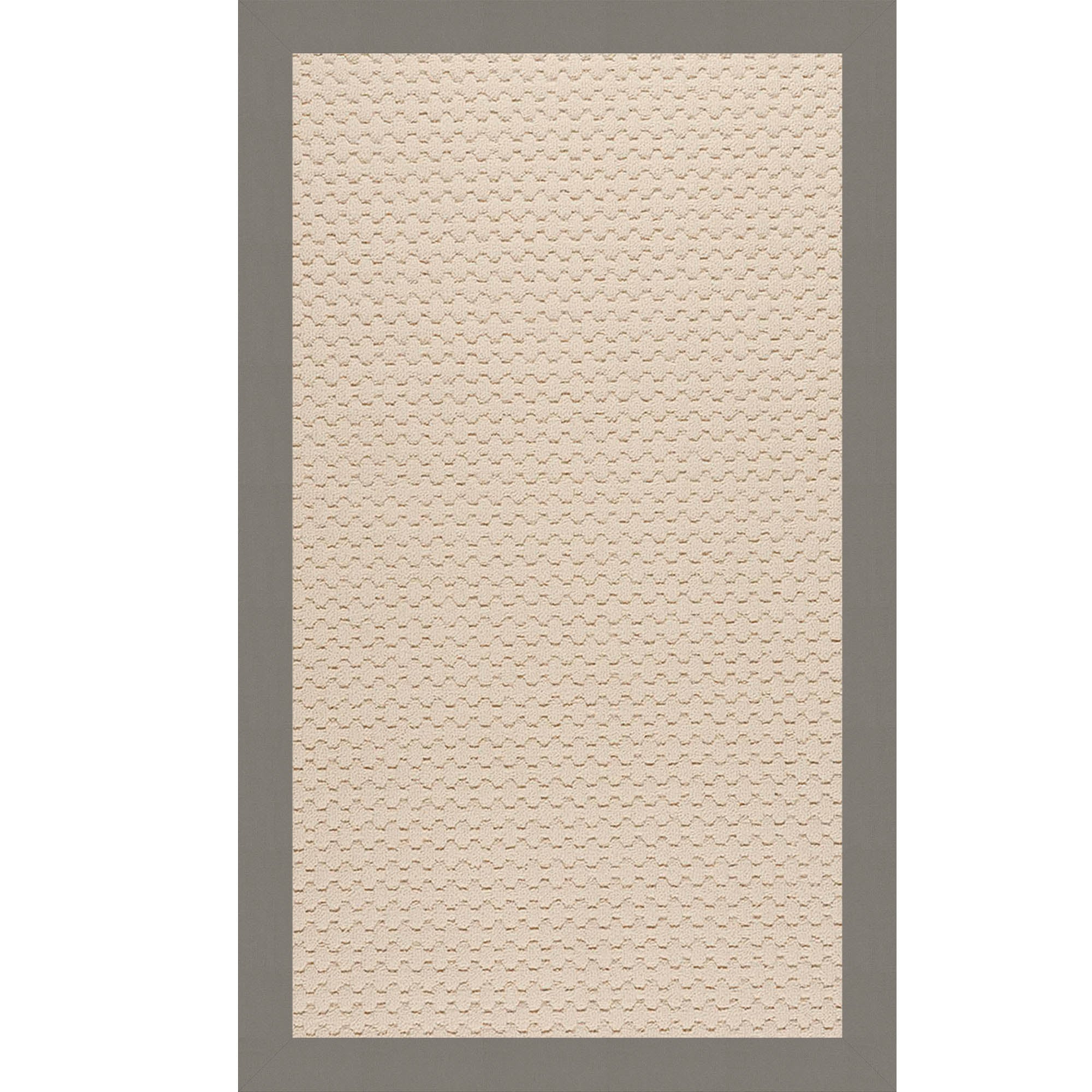 Creative Concepts-Beach Sisal Canvas Charcoal Indoor/Outdoor Bordere Rectangle image