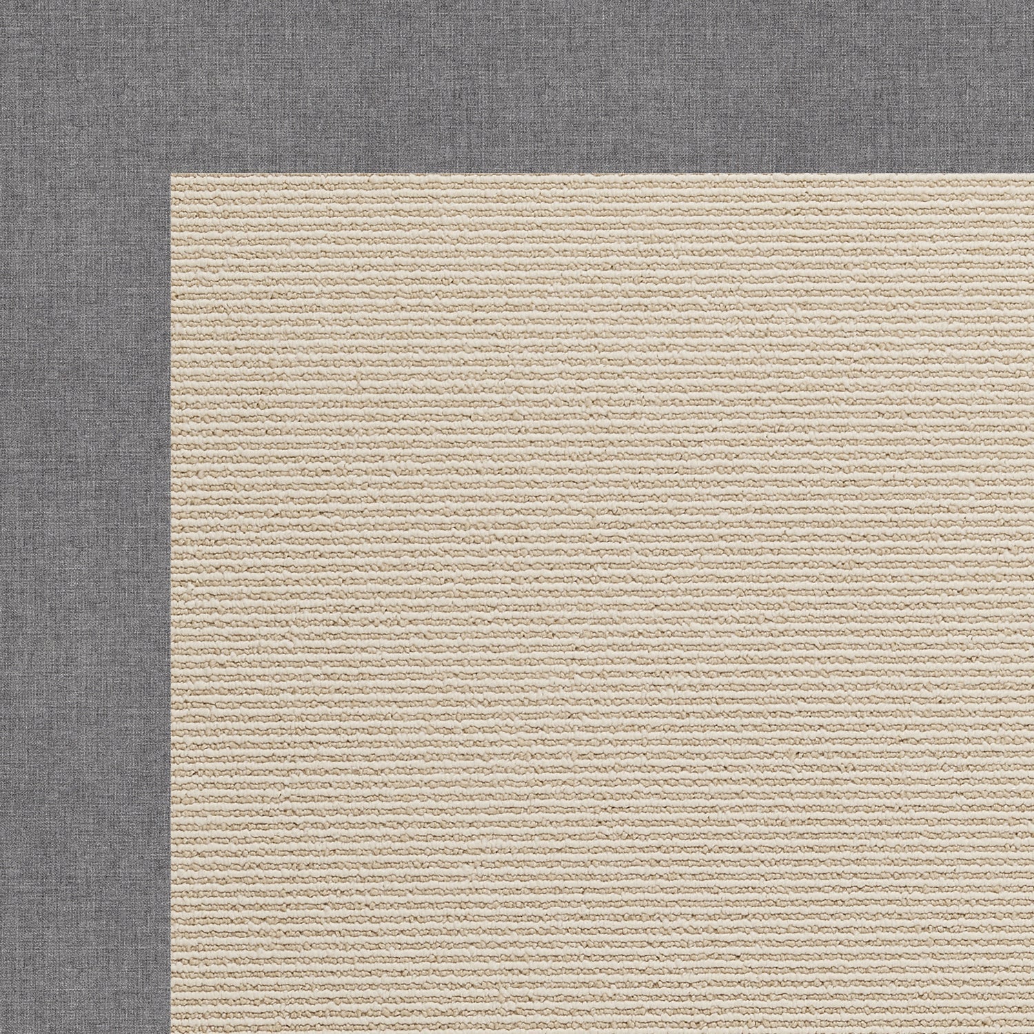 Creative Concepts-Beach Sisal Canvas Slate Indoor/Outdoor Bordere Rectangle image