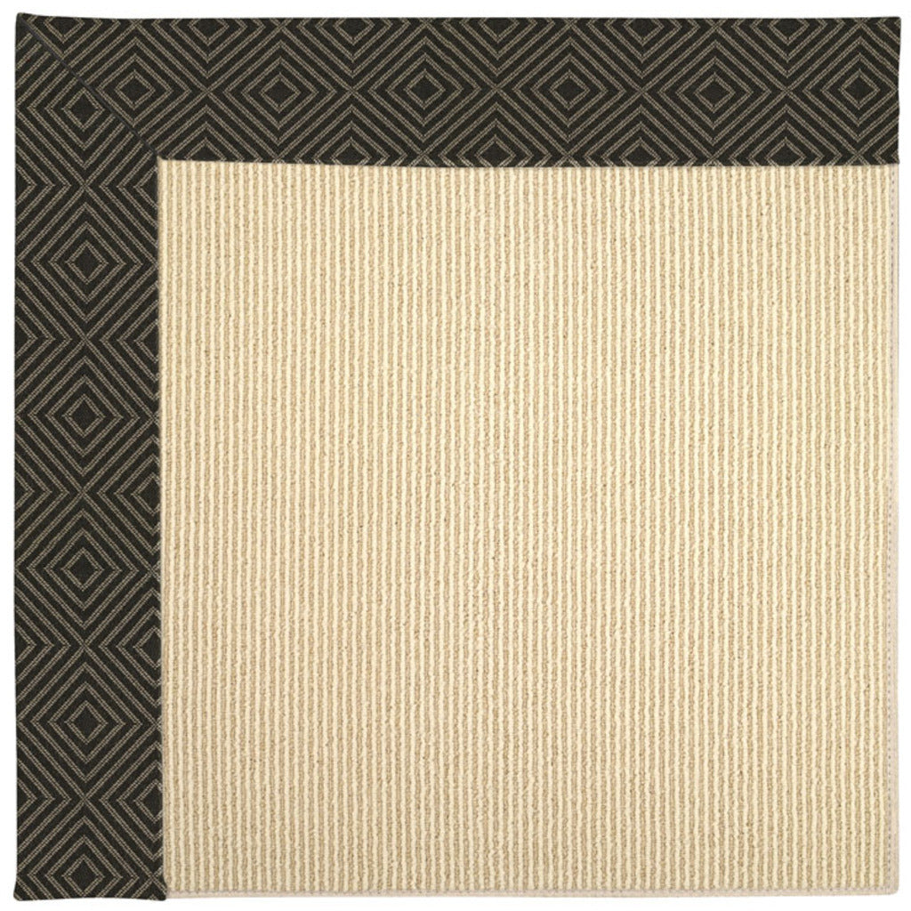 Creative Concepts-Beach Sisal Fortune Lava Indoor/Outdoor Bordere Rectangle image