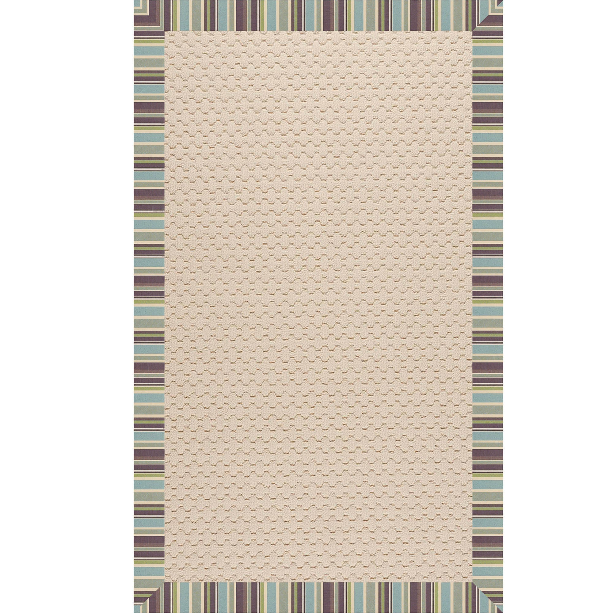 Creative Concepts-Beach Sisal Brannon Whisper Indoor/Outdoor Bordere Rectangle image