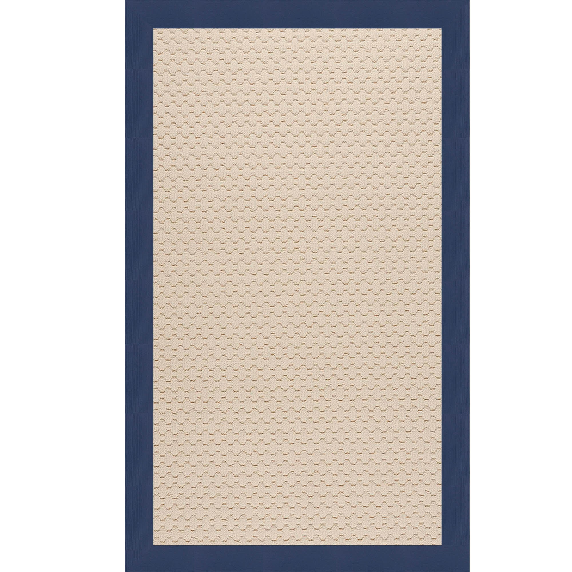 Creative Concepts-Beach Sisal Canvas Navy Indoor/Outdoor Bordere Rectangle image