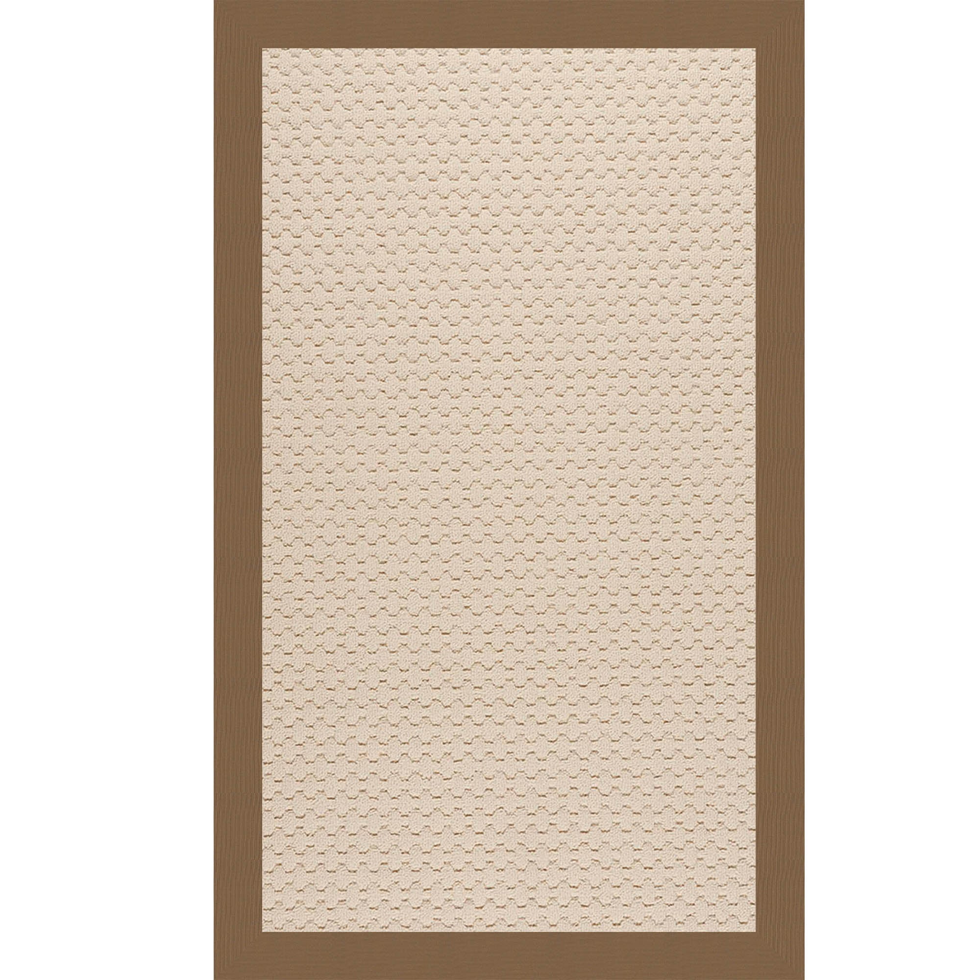 Creative Concepts-Beach Sisal Canvas Cocoa Indoor/Outdoor Bordere Rectangle image