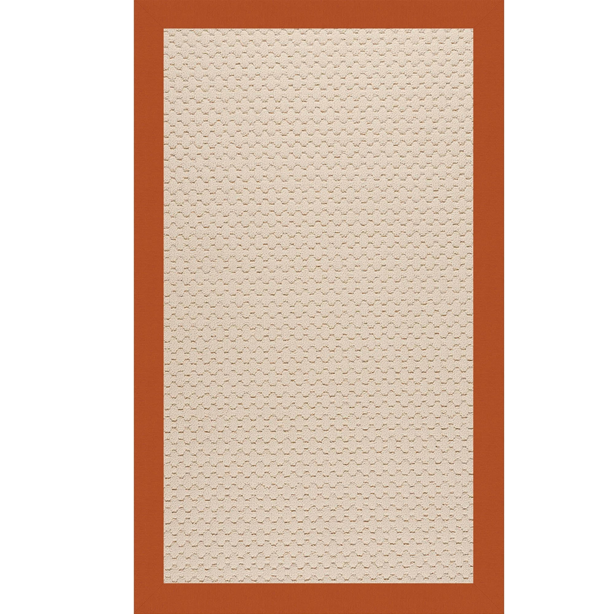 Creative Concepts-Beach Sisal Canvas Rust Indoor/Outdoor Bordere Rectangle image