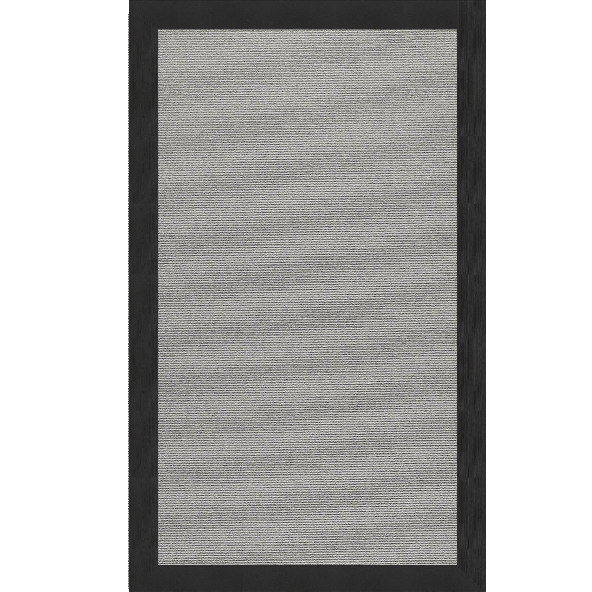 Creative Concepts-Plat Sisal Canvas Black Indoor/Outdoor Bordere Rectangle image