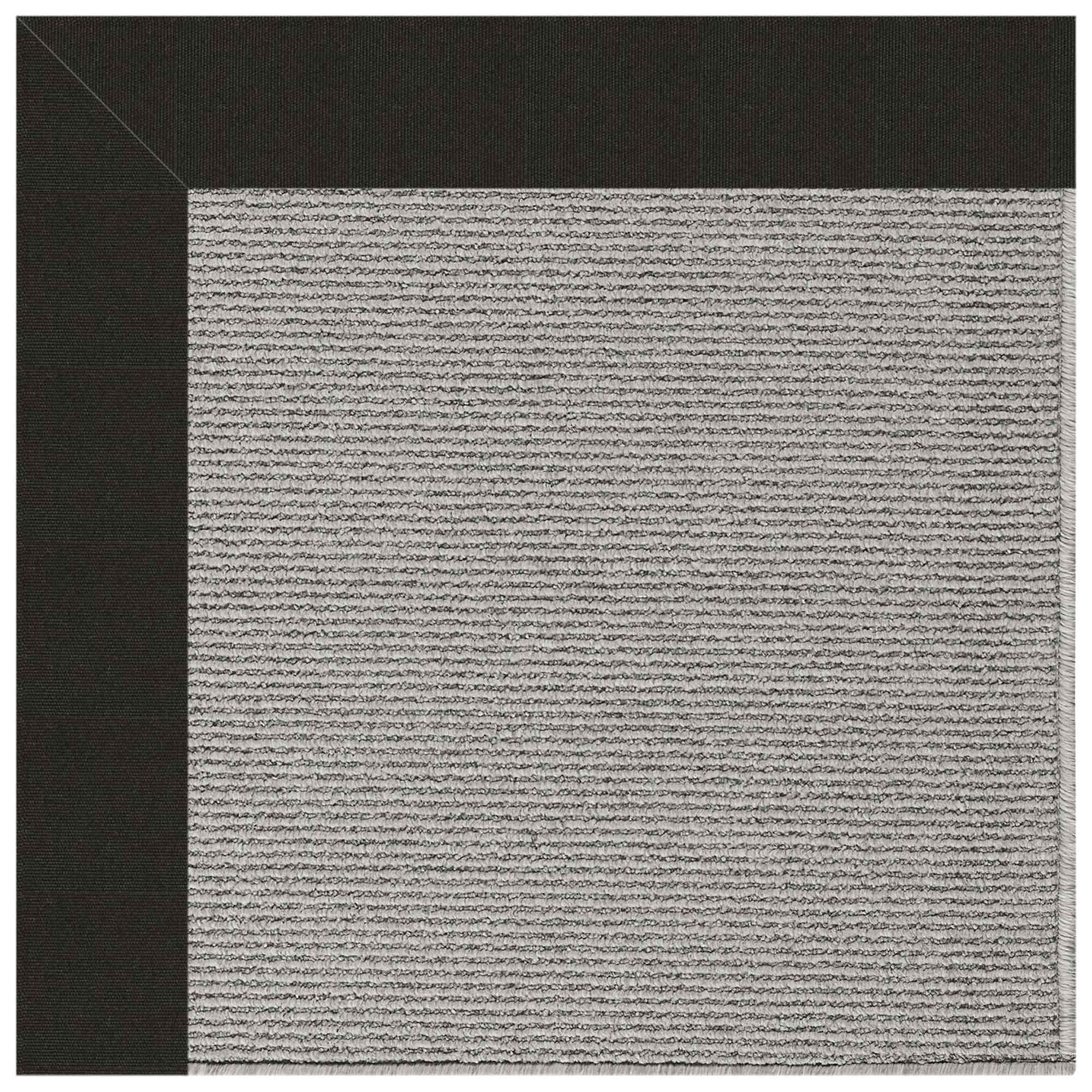 Creative Concepts-Plat Sisal Canvas Black Indoor/Outdoor Bordere Rectangle image