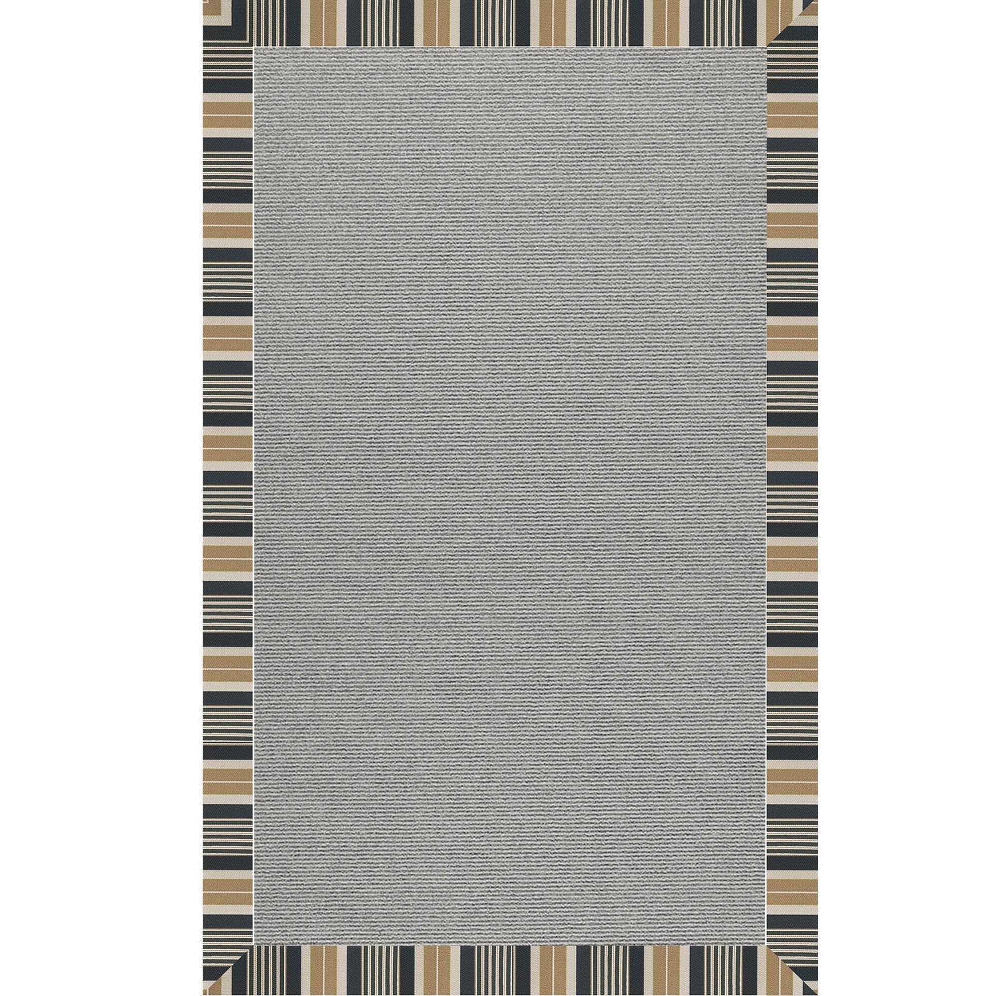 Creative Concepts-Plat Sisal Long Hill Ebony Indoor/Outdoor Bordere Rectangle image