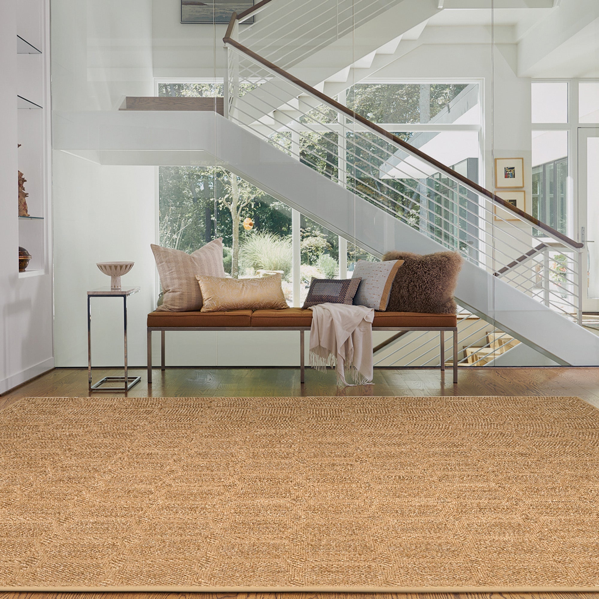 Petra Wheat Machine Woven Rug Rectangle image