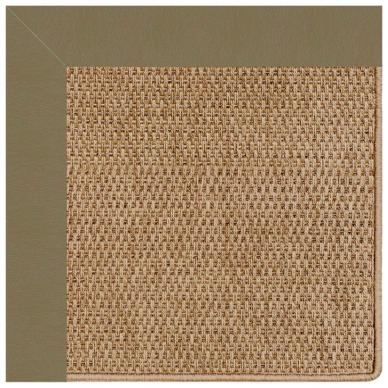 Islamorada-Basketweave Classic Sage Indoor/Outdoor Bordere Rectangle Corner image