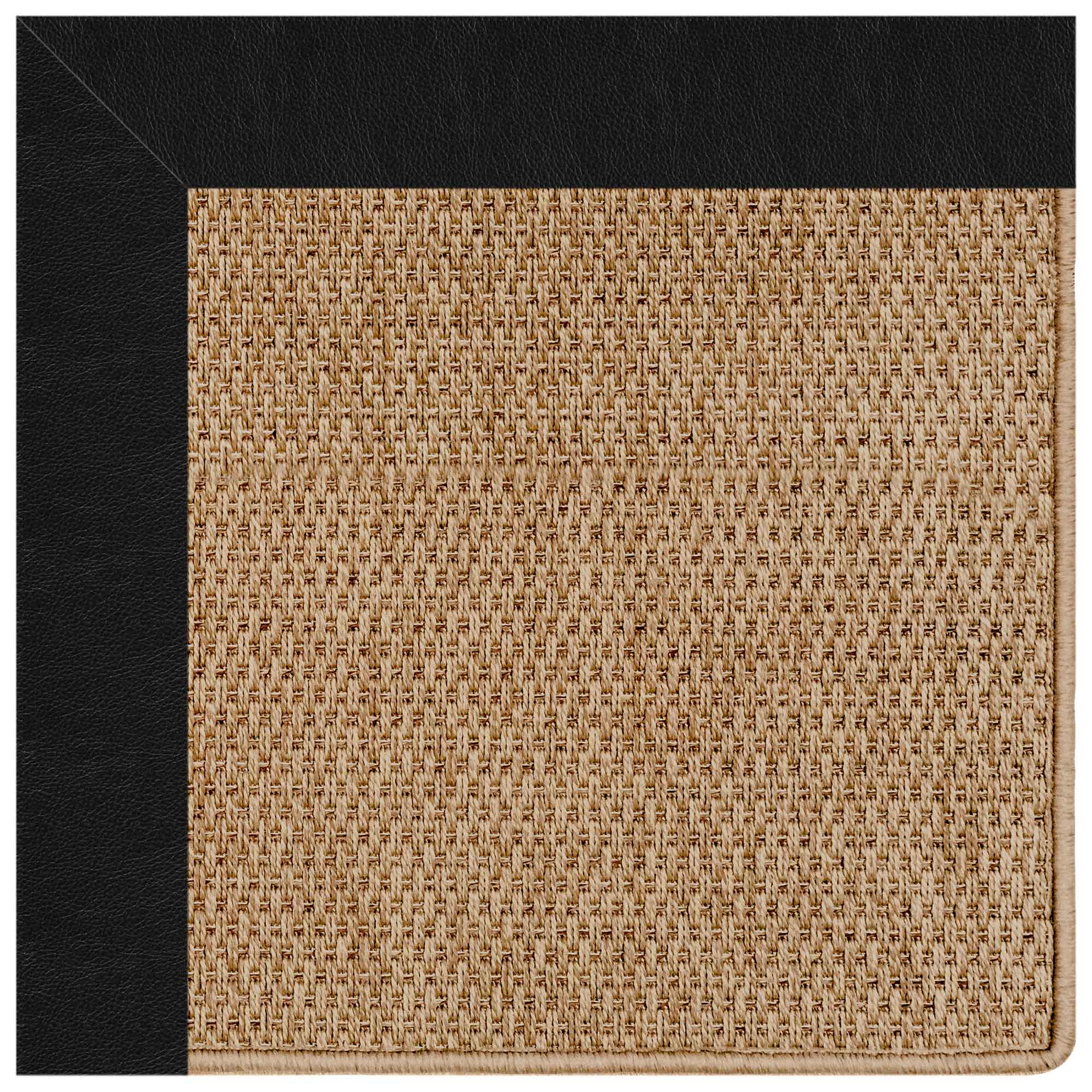 Islamorada-Basketweave Classic Black Indoor/Outdoor Bordere Octagon image