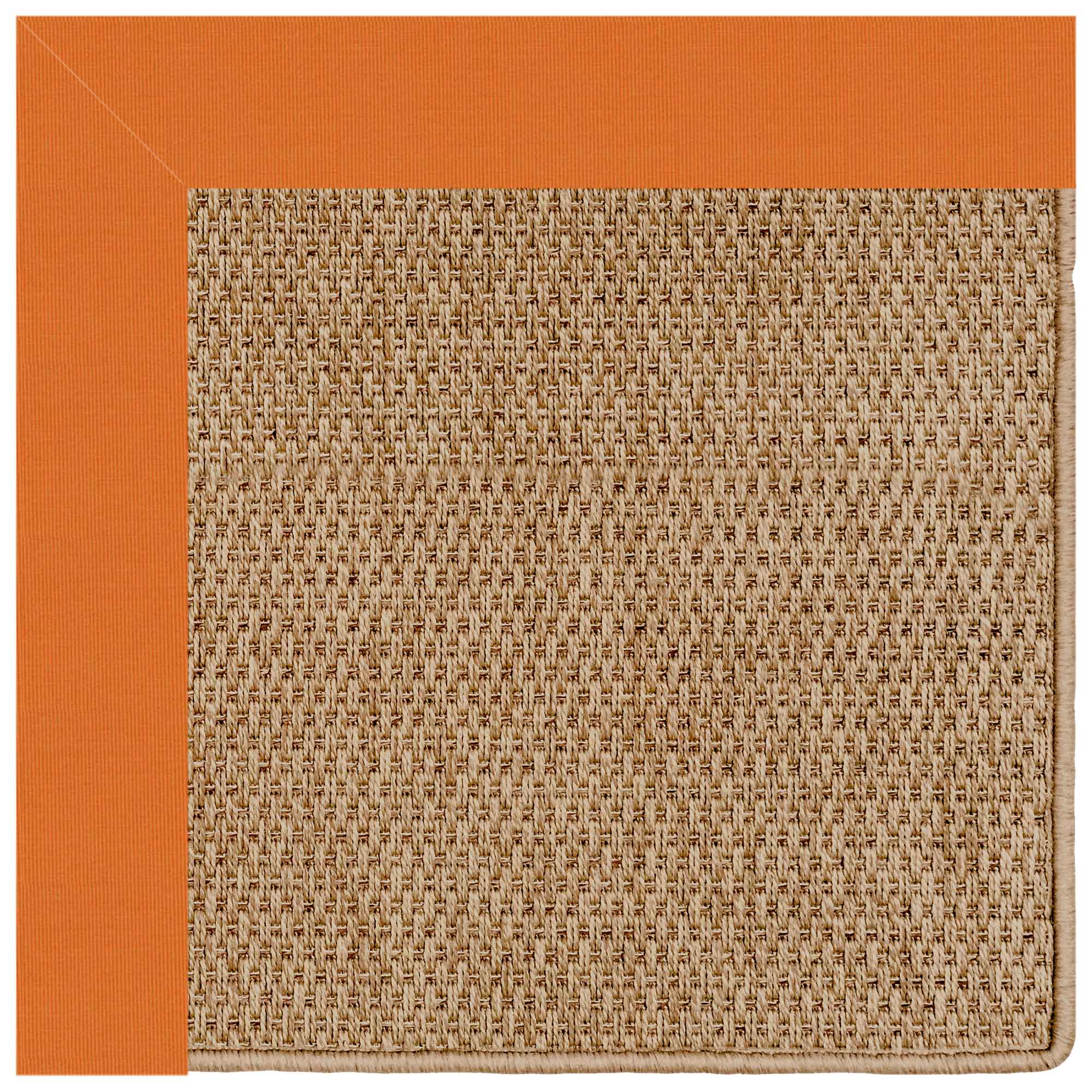 Islamorada-Basketweave Canvas Tangerine