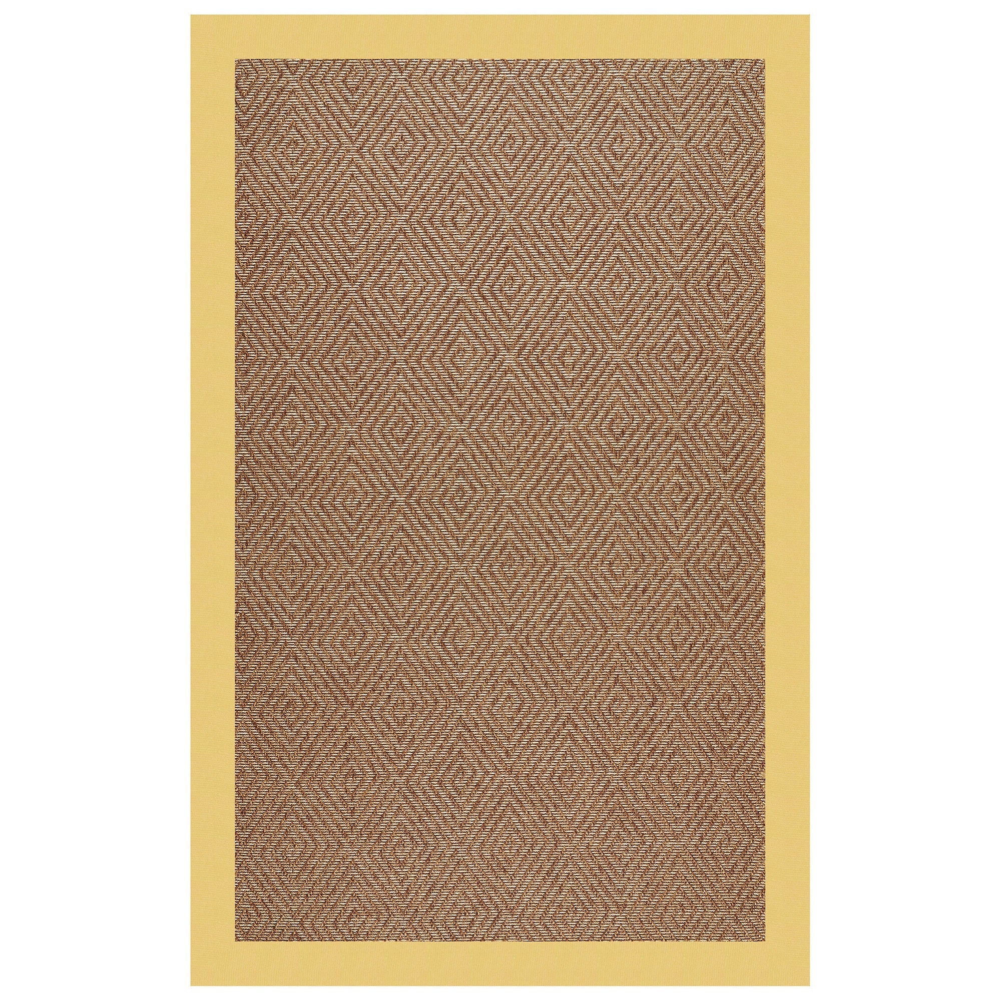 Islamorada-Diamond Canvas Canary Indoor/Outdoor Bordere Rectangle image