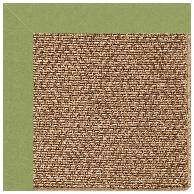 Islamorada-Diamond Canvas Citron Indoor/Outdoor Bordere Rectangle Corner image