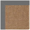 Islamorada-Diamond Canvas Charcoal Indoor/Outdoor Bordere Rectangle Corner image