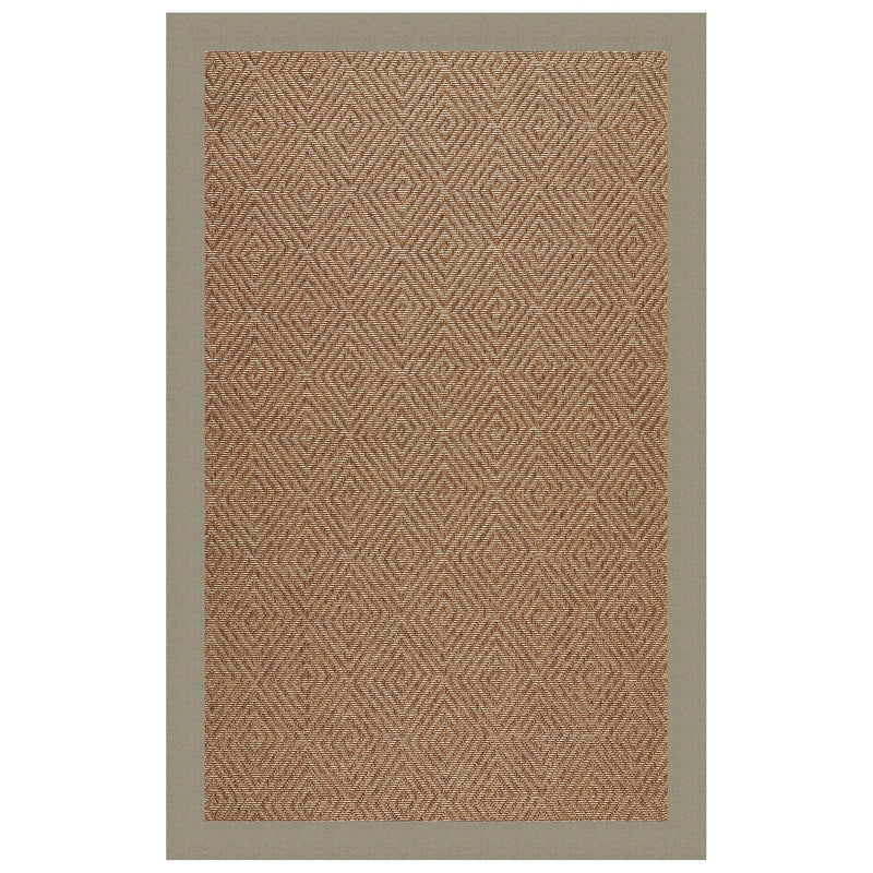 Islamorada-Diamond Canvas Taupe Indoor/Outdoor Bordere Rectangle image