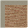 Islamorada-Diamond Canvas Taupe Indoor/Outdoor Bordere Rectangle Corner image