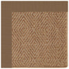 Islamorada-Diamond Canvas Cocoa Indoor/Outdoor Bordere Rectangle Corner image