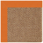 Islamorada-Diamond Canvas Tangerine Indoor/Outdoor Bordere Rectangle Corner image